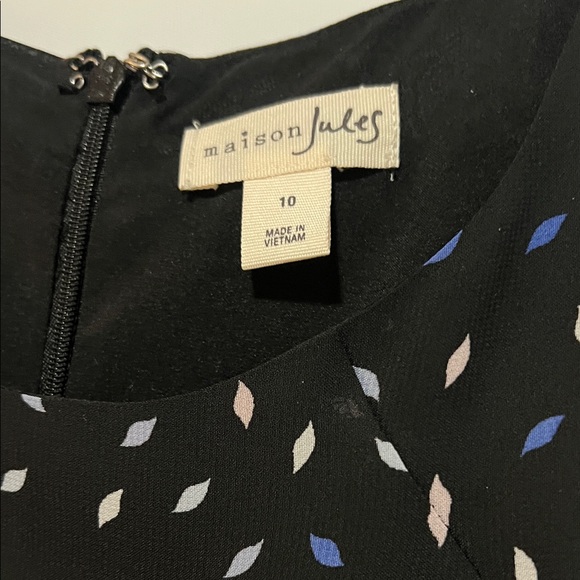 Maison Jules  Elegant Black and blue  Midi Dress - Picture 2 of 6